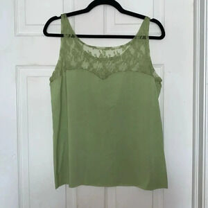 Urban Outfitters Sadie Green Lace Tank Size L